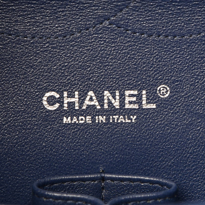 Chanel Lambskin Quilted Jumbo Double Flap Dark Blue 6 of 7