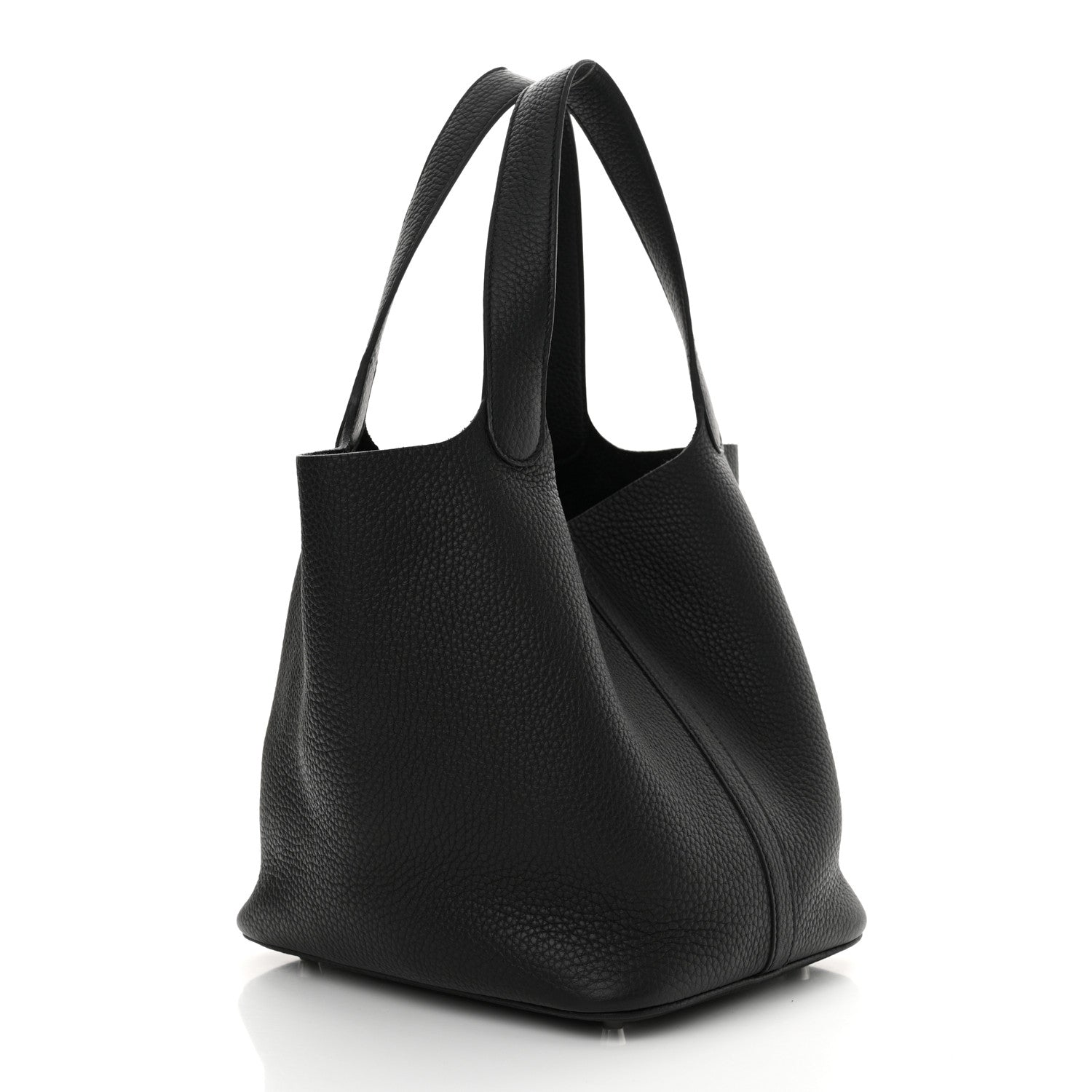Hermes Taurillon Clemence Picotin Lock 22 MM Black 3 of 11