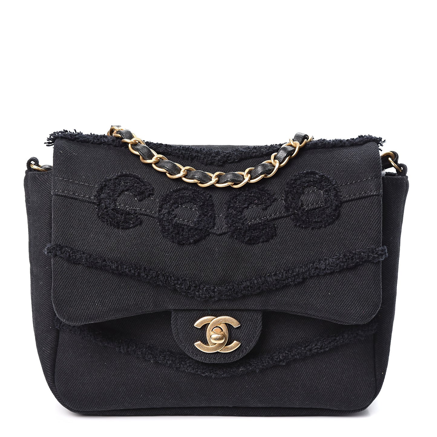 Denim Coco Flap Black
