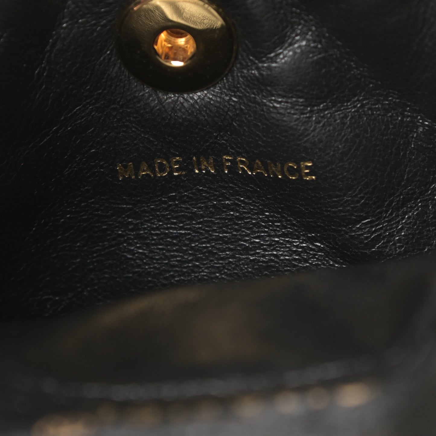 Lambskin Quilted Backpack Black
