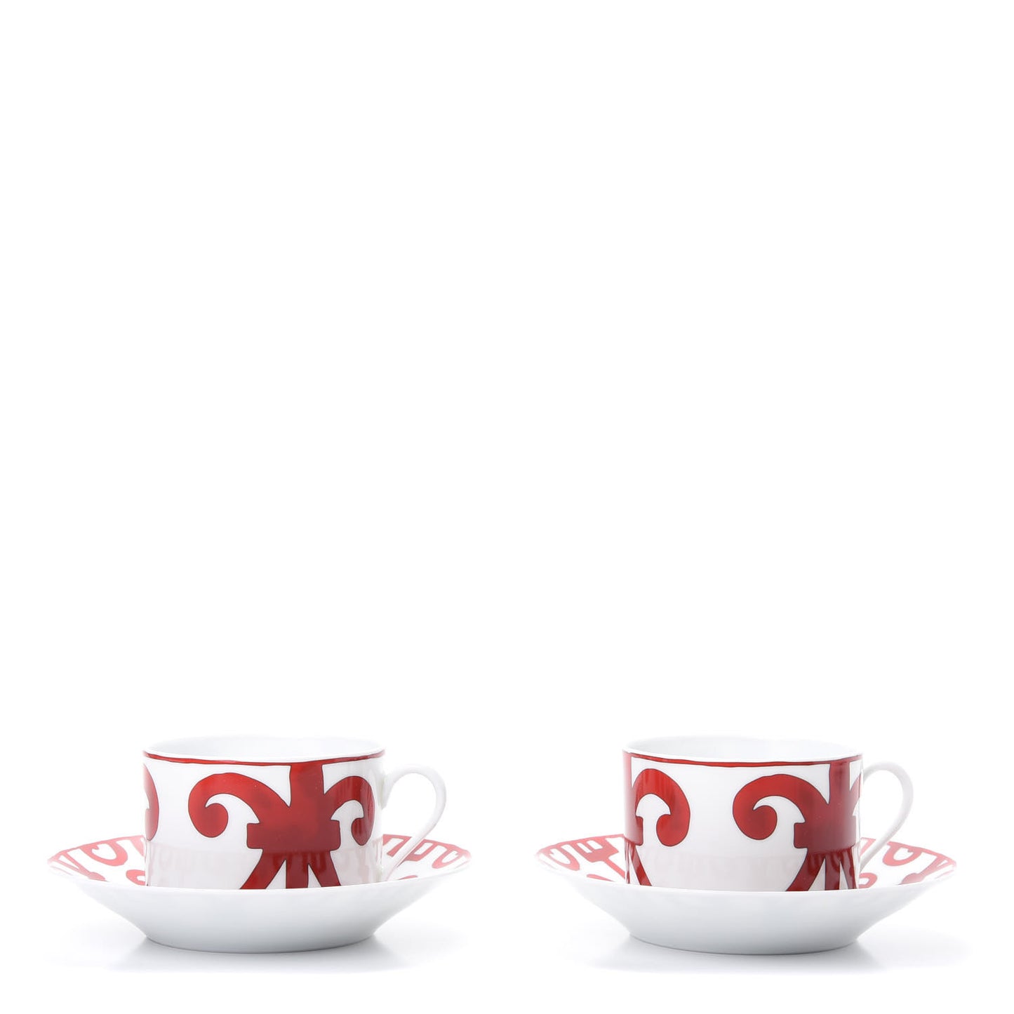 Porcelain Balcon du Guadalquivir Tea Cup and Saucer Set of 2