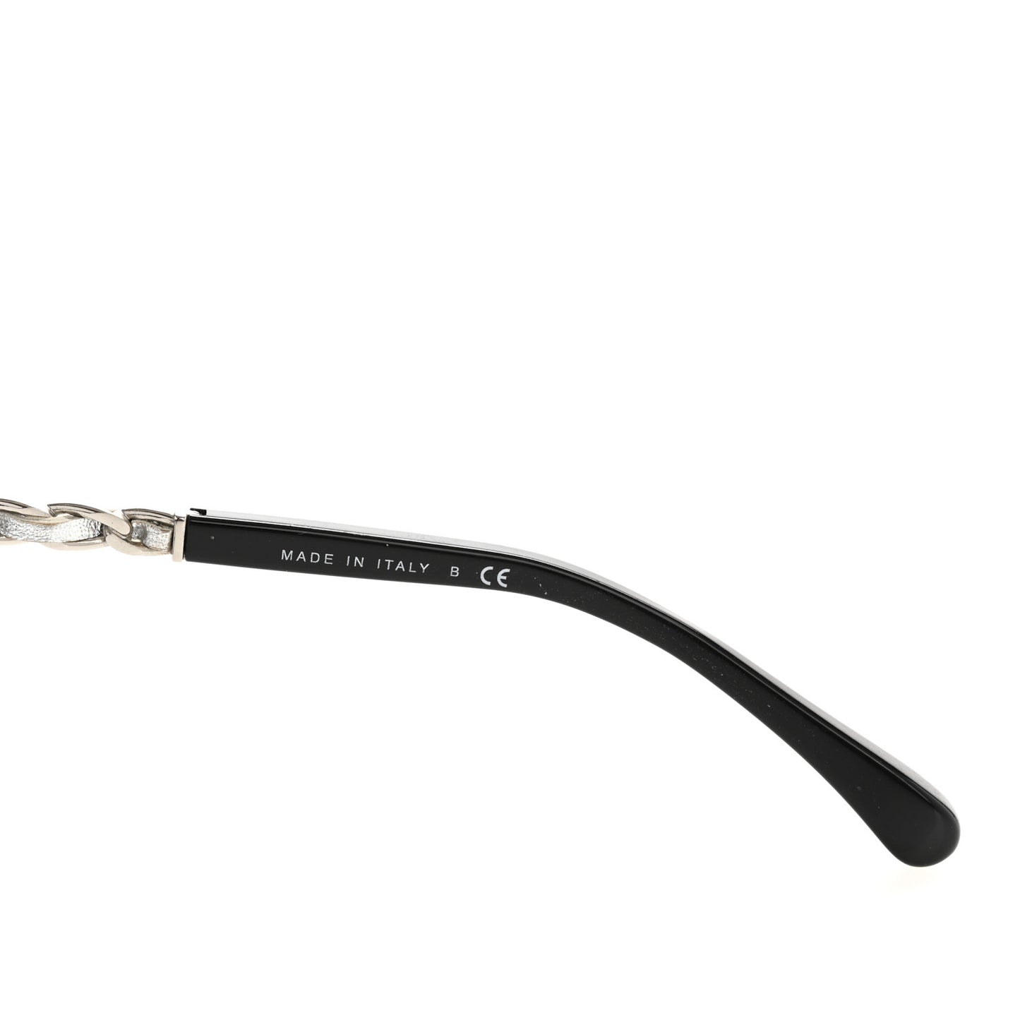 Lambskin Square Chain Sunglasses 5210-Q Black
