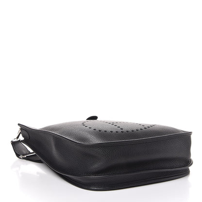 Hermes Taurillon Clemence Evelyne III GM Black 4 of 8