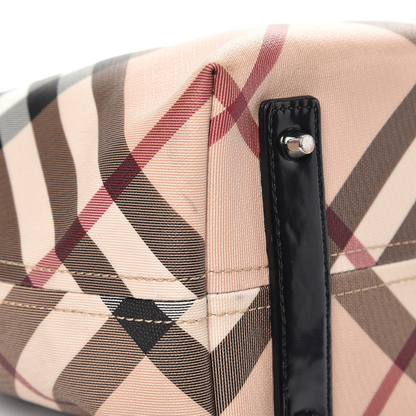 Nova Check Large Nickie Tote Black