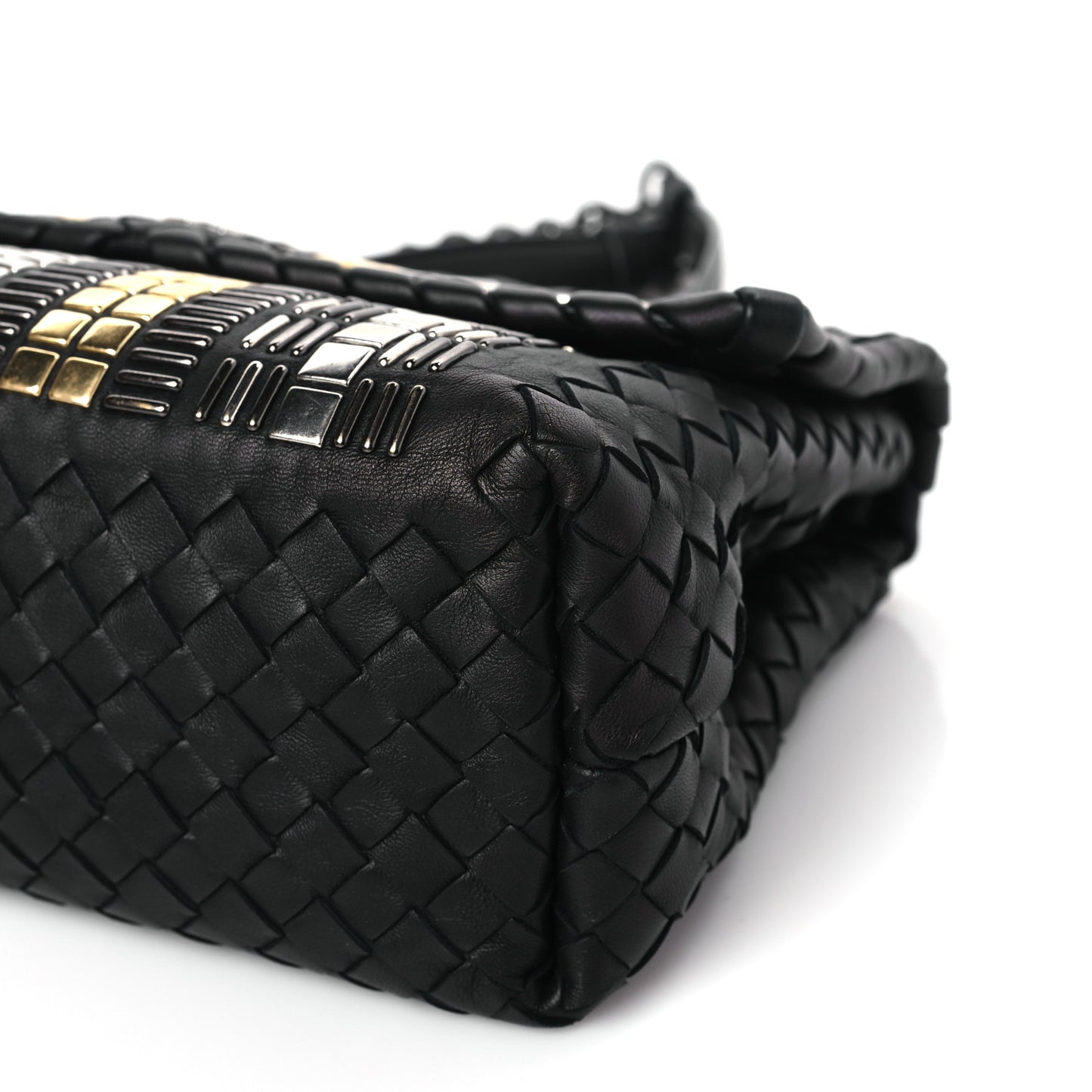 Nappa Intrecciato Small Tower Olimpia Bag Black