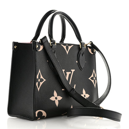 Louis Vuitton Empreinte Monogram Giant Onthego PM Black Beige 3 of 10