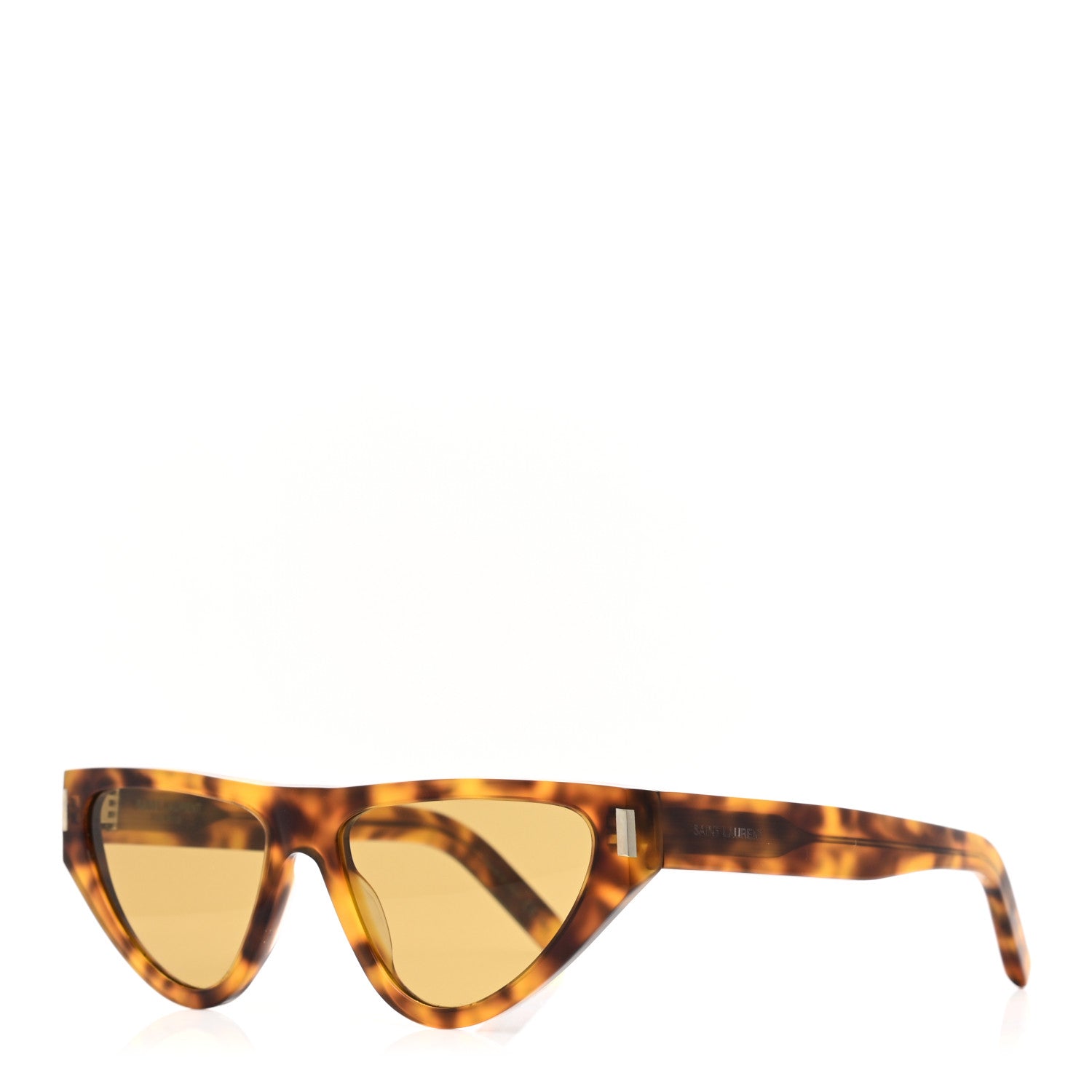 Saint Laurent Acetate Triangle Frame SL 468 Sunglasses Tortoise 1 of 7