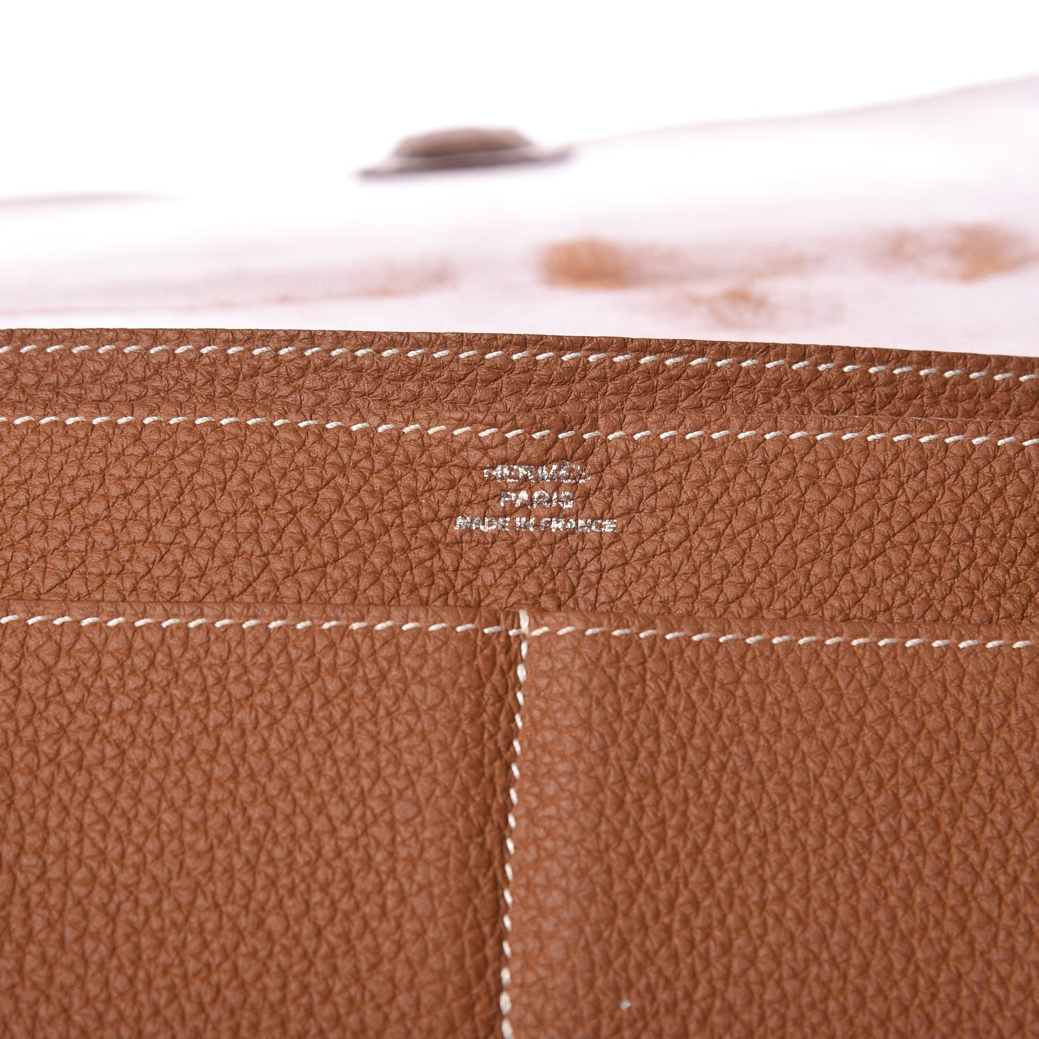 Hermes Togo Dogon Duo Wallet Gold 7 of 14