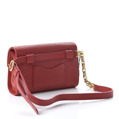 Chanel Calfskin Chevron Stitched Waist Belt Bag Dark Red 4 of 10