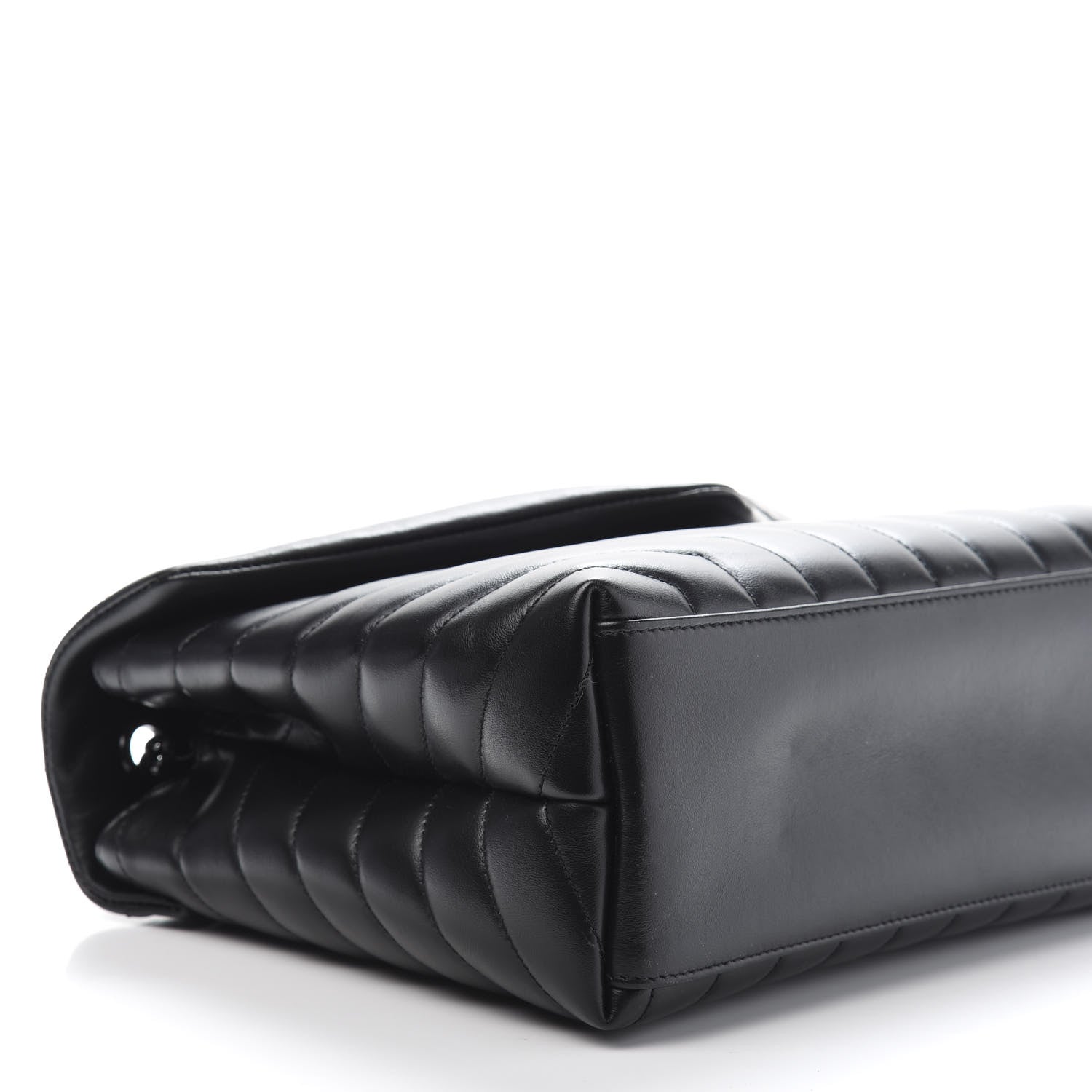 Saint Laurent Calfskin Y Quilted Monogram Medium Loulou Chain Satchel Black 9 of 12