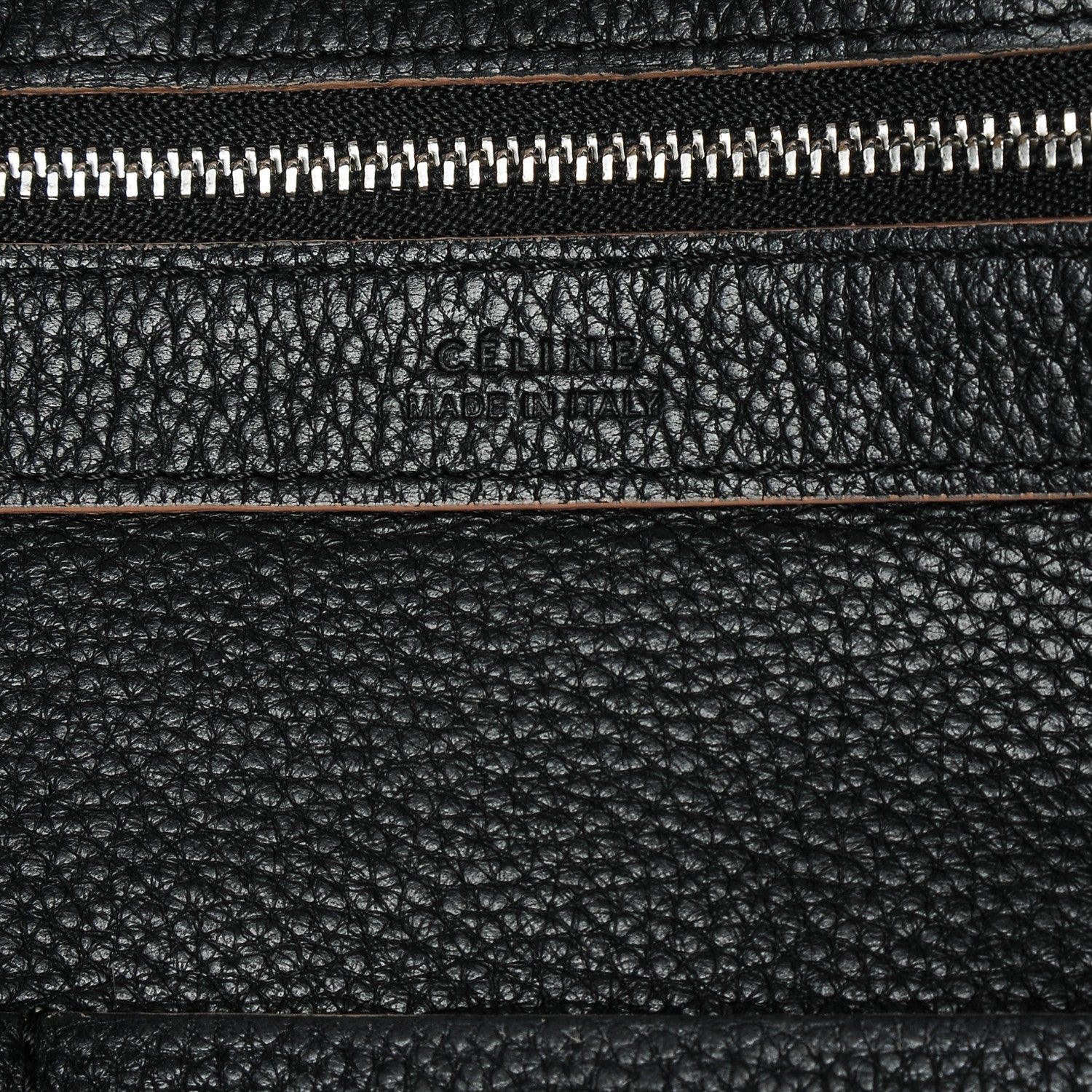 Celine Grained Calfskin Medium Horizontal Cabas Phantom Black 7 of 9