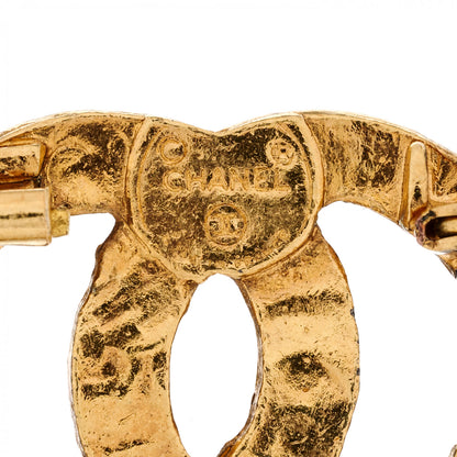 Chanel Crystal CC Brooch Gold 5 of 6