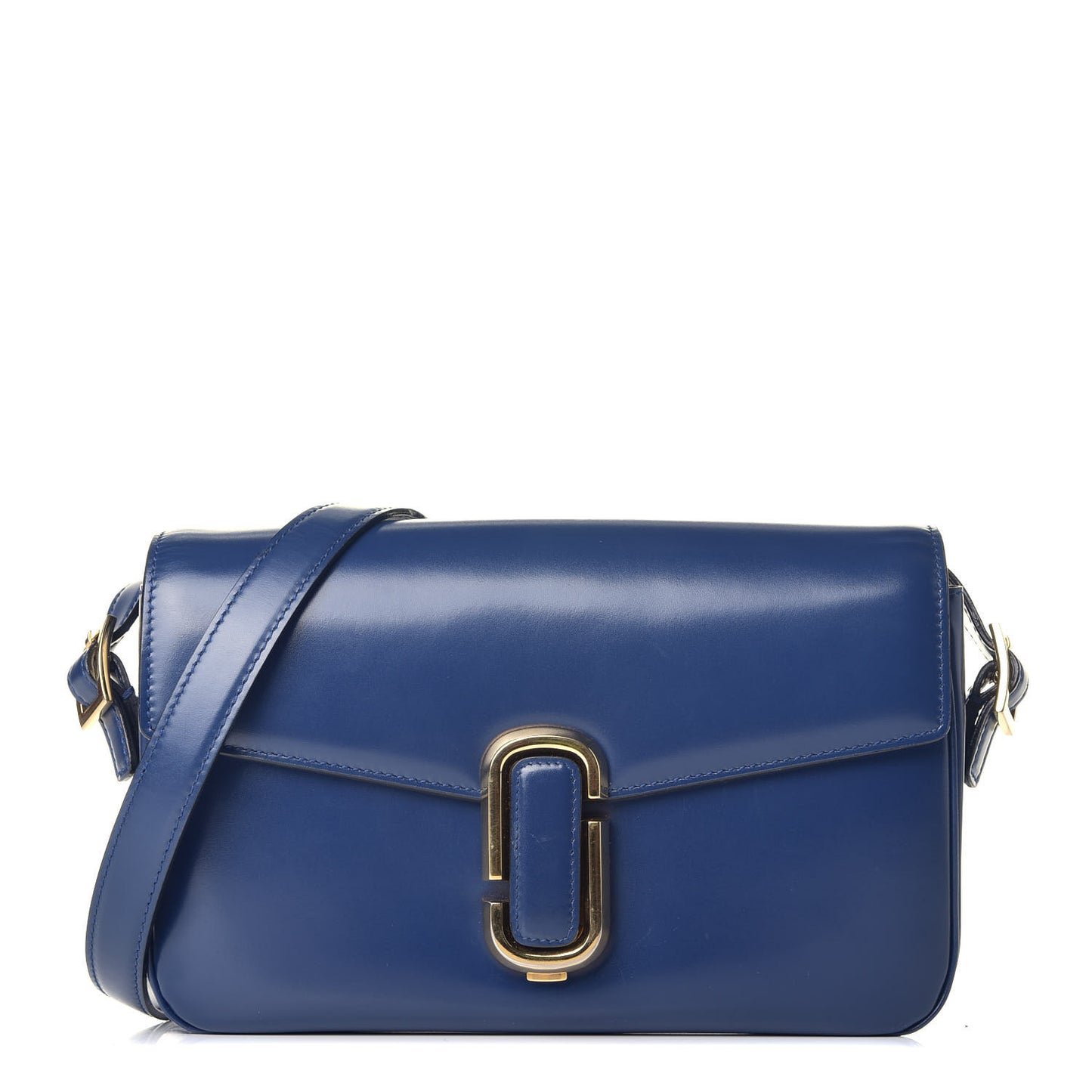 Calfskin Classic Shoulder Bag Blue