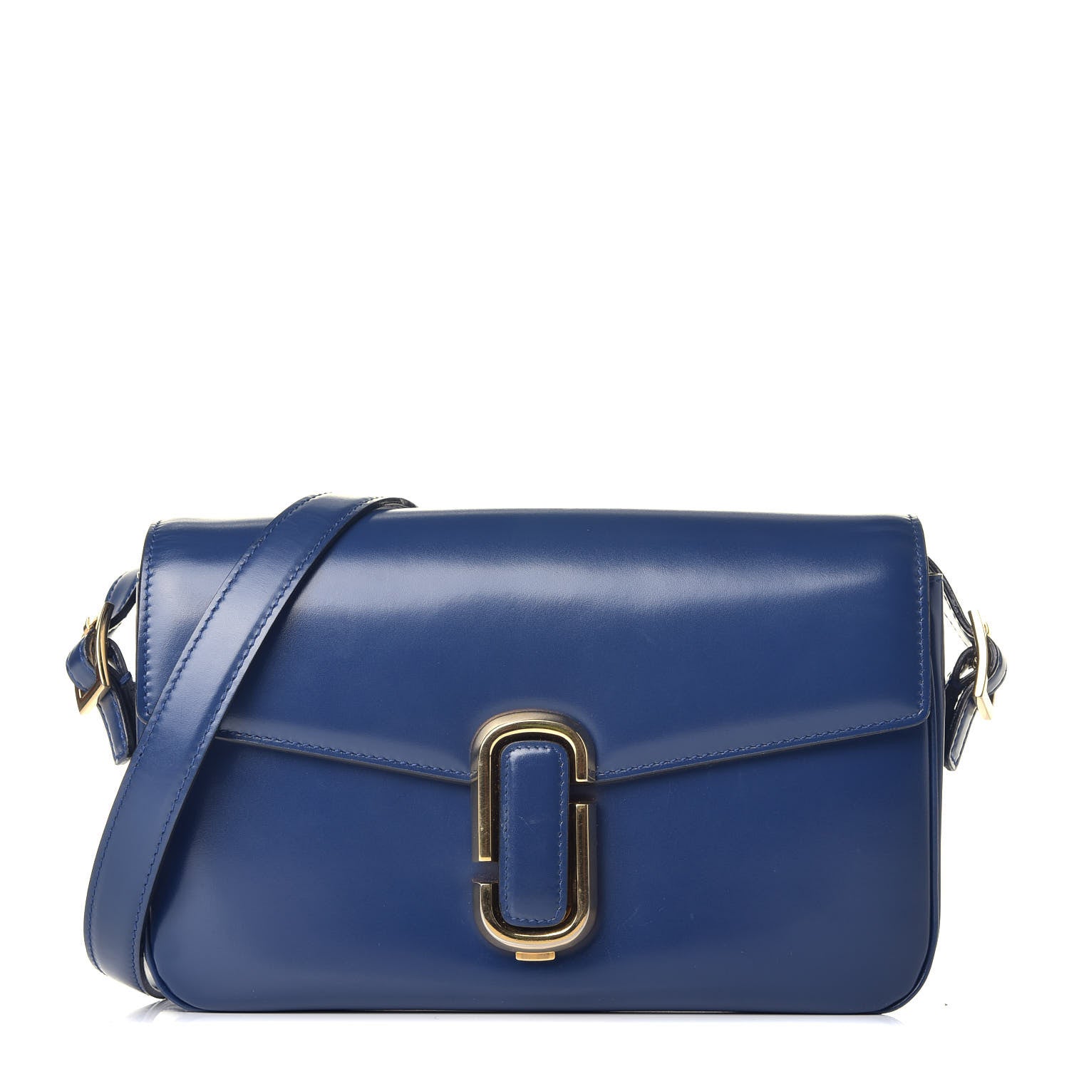 Marc Jacobs Calfskin Classic Shoulder Bag Blue 1 of 9