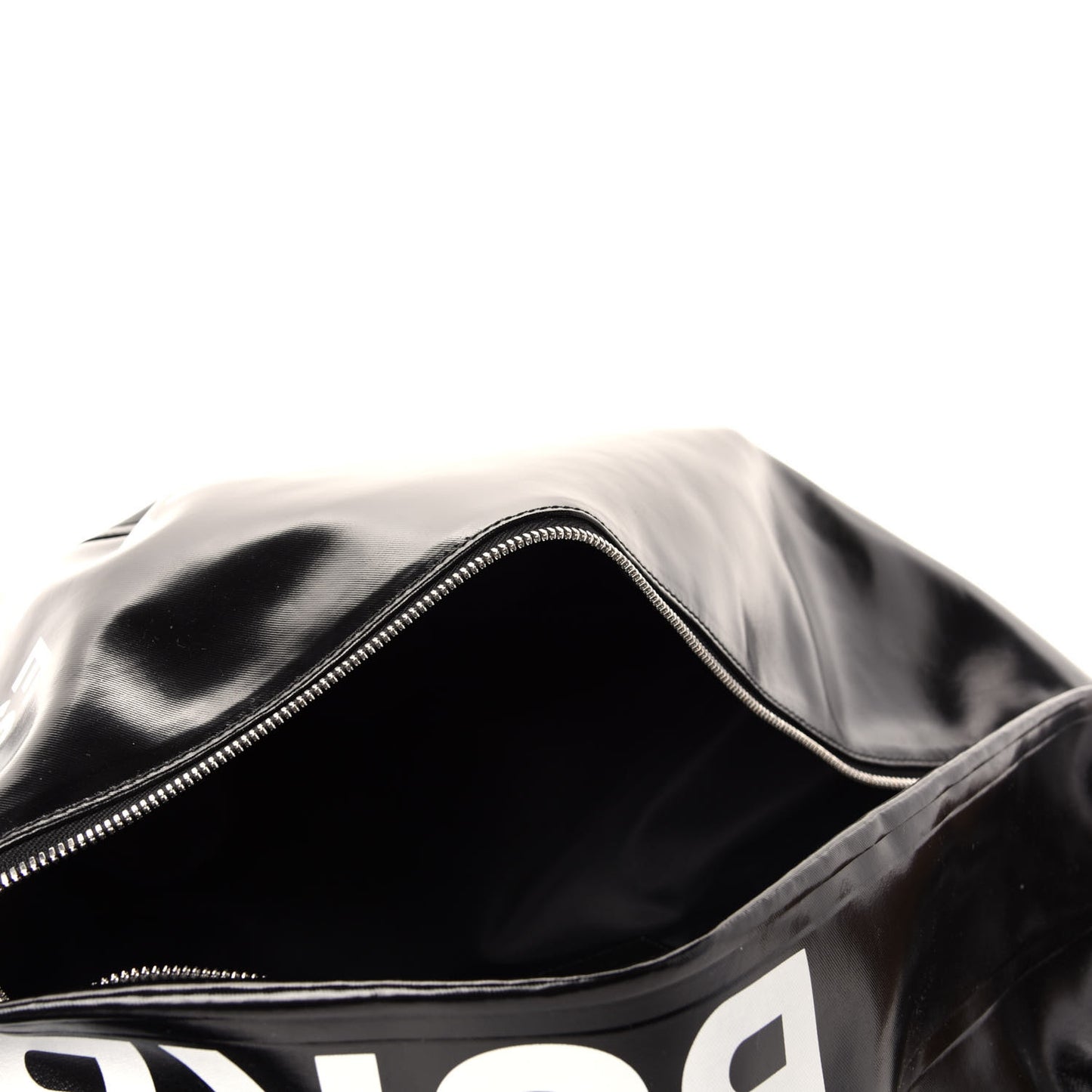 Coated Canvas Horseferry Print Extra Large Bum Bag Black