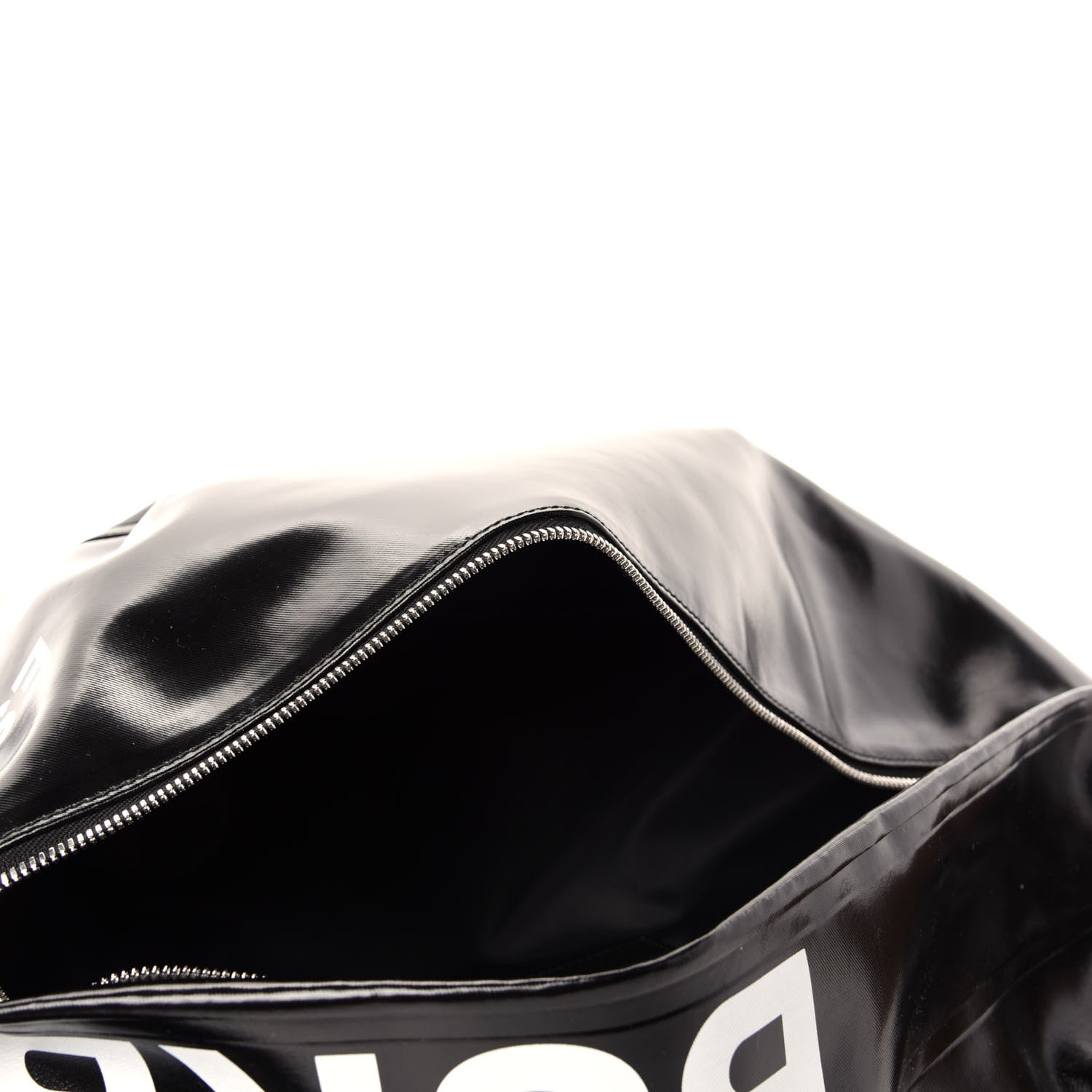 Burberry Coated Canvas Horseferry Print Extra Large Bum Bag Black 5 of 9