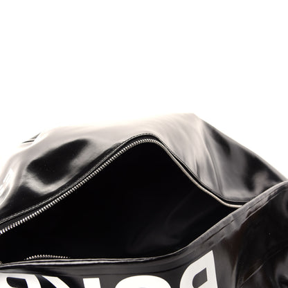 Burberry Coated Canvas Horseferry Print Extra Large Bum Bag Black 5 of 9