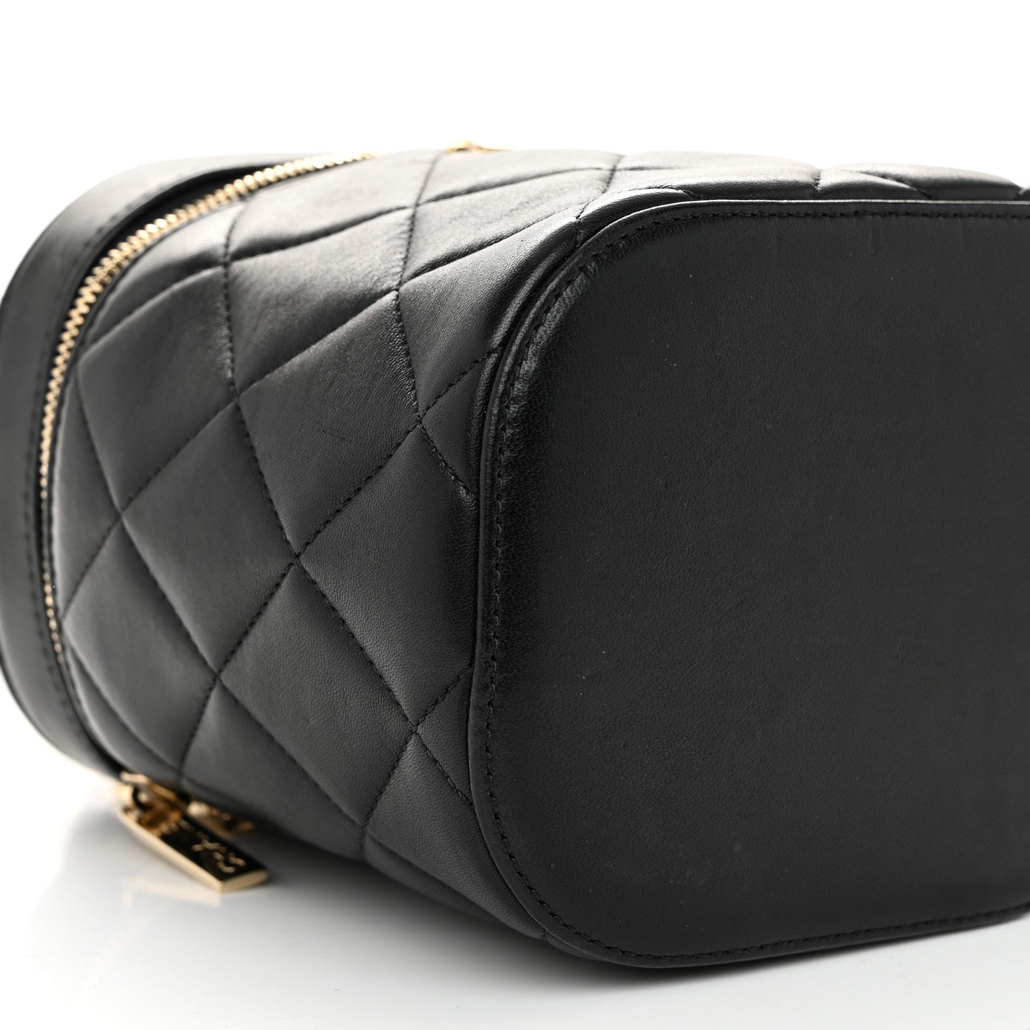 Chanel Lambskin Quilted Trendy Vanity Case Black 9 of 10