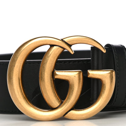 Gucci Calfskin Double G 40mm Belt 75 30 Black 2 of 9