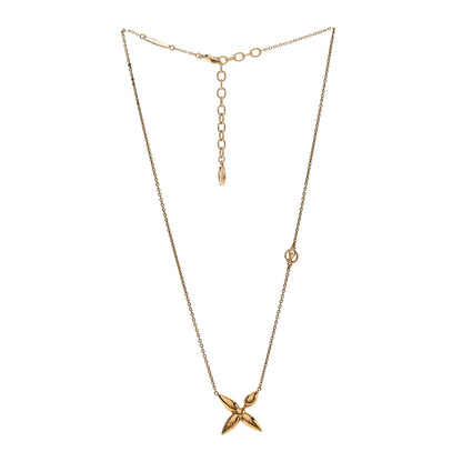 Louis Vuitton Metal Louisette Necklace Gold 3 of 5