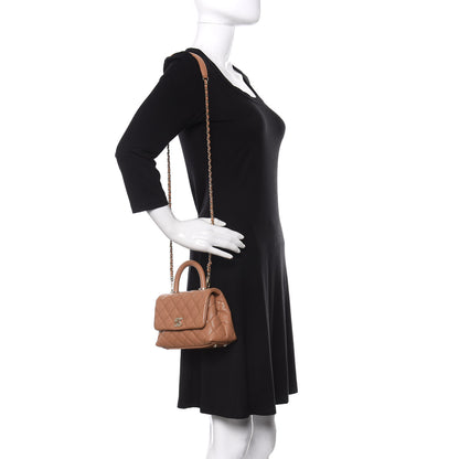 Chanel Caviar Quilted Extra Mini Coco Handle Flap Brown 2 of 11