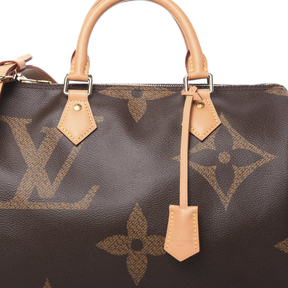 Louis Vuitton Reverse Monogram Giant Speedy Bandouliere 30 9 of 12