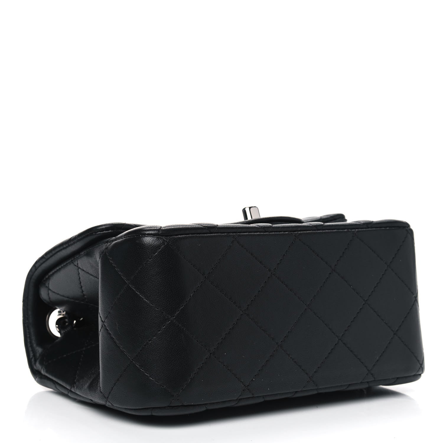 Chanel Lambskin Quilted Mini Square Flap Black 3 of 4