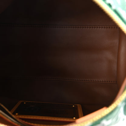 Louis Vuitton Calfskin Monogram Speedy P9 Bandouliere 25 Green 5 of 9