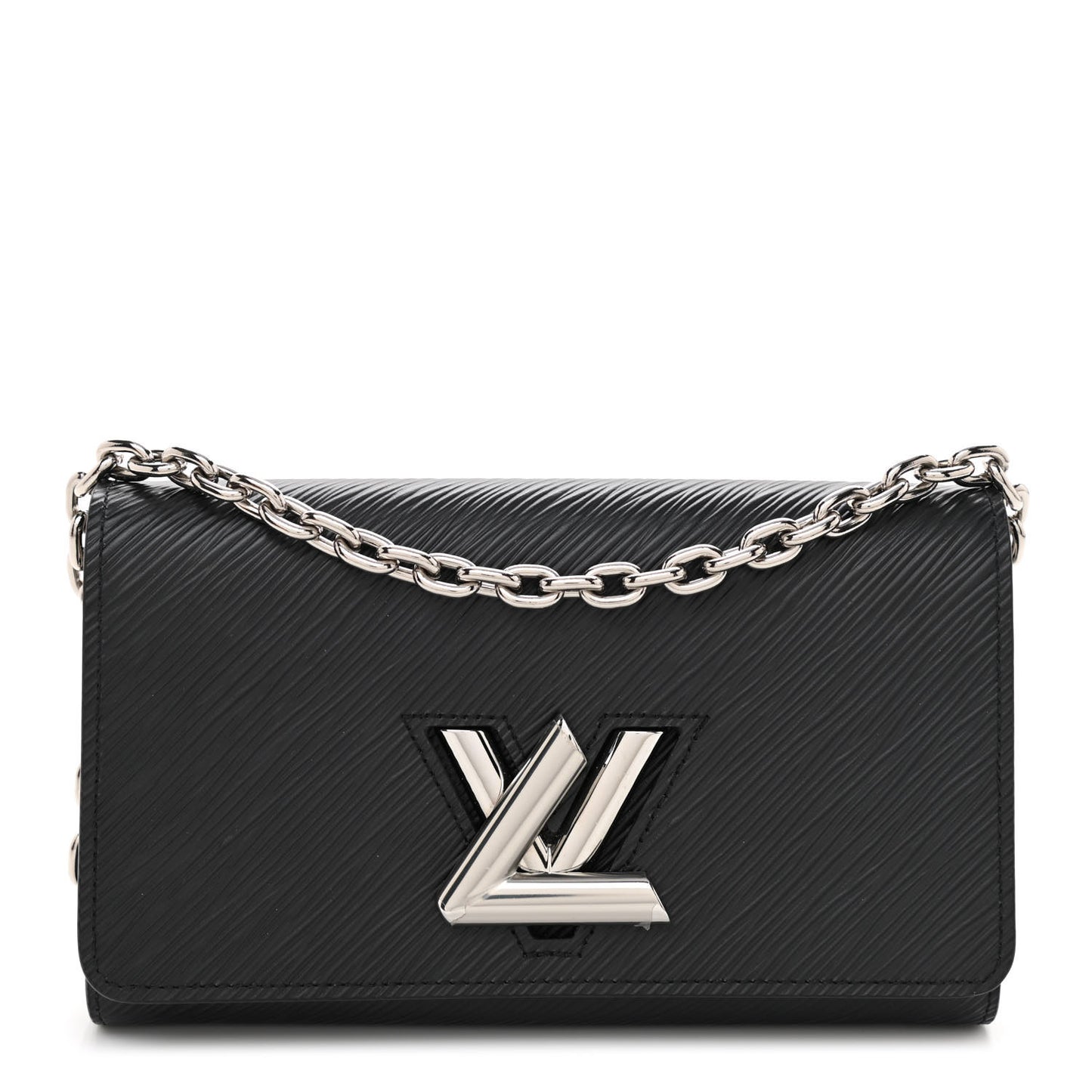 Epi Twist Chain Wallet Black