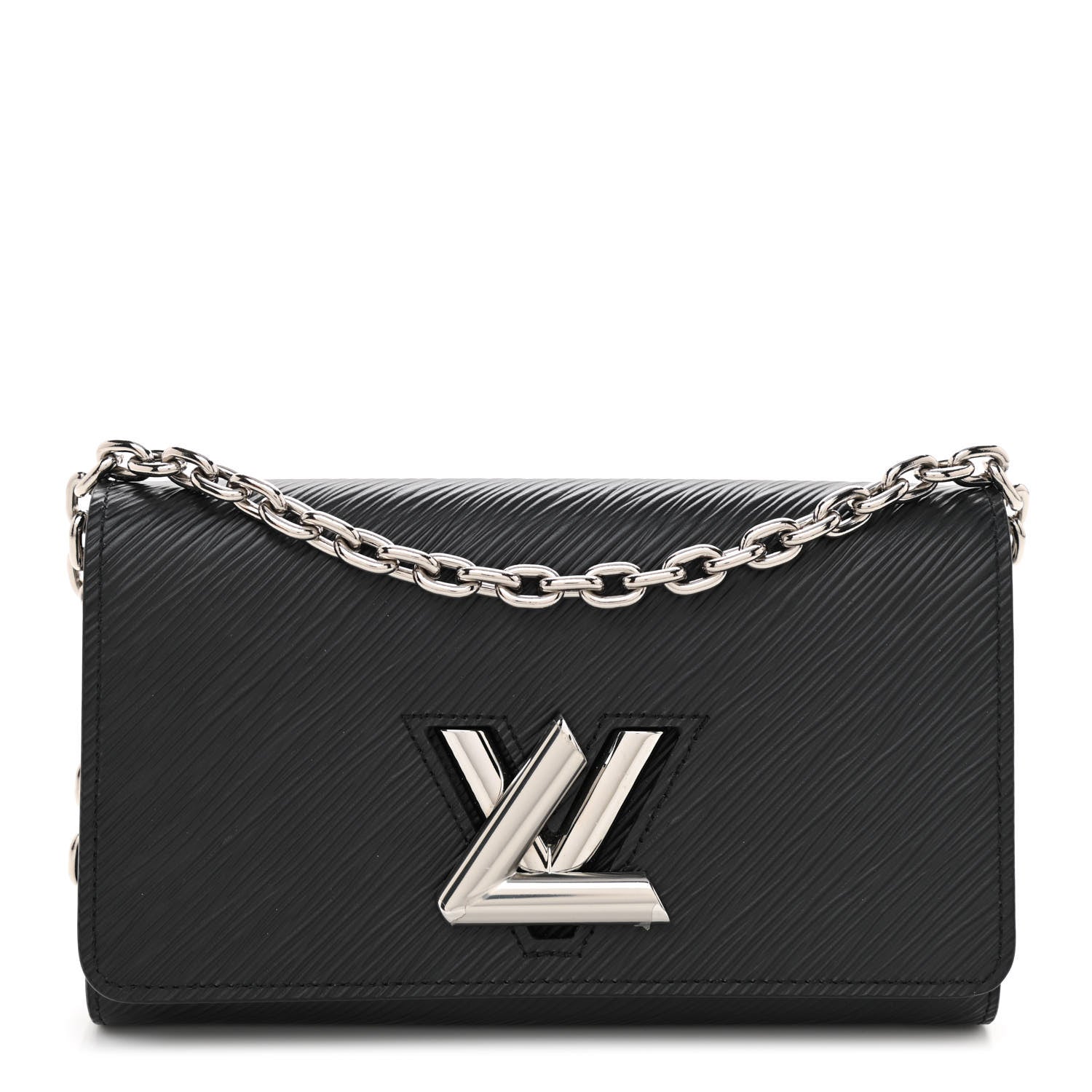 Louis Vuitton Epi Twist Chain Wallet Black 1 of 8