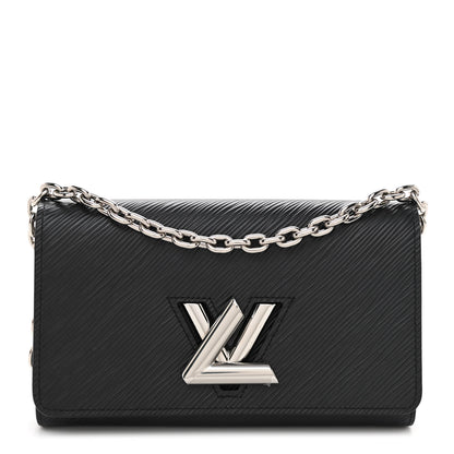 Louis Vuitton Epi Twist Chain Wallet Black 1 of 8