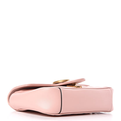 Gucci Calfskin Matelasse Mini GG Marmont Shoulder Bag Perfect Pink 4 of 12
