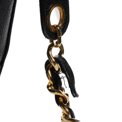 Chanel Caviar Drawstring Bucket Shoulder Bag Black 9 of 10