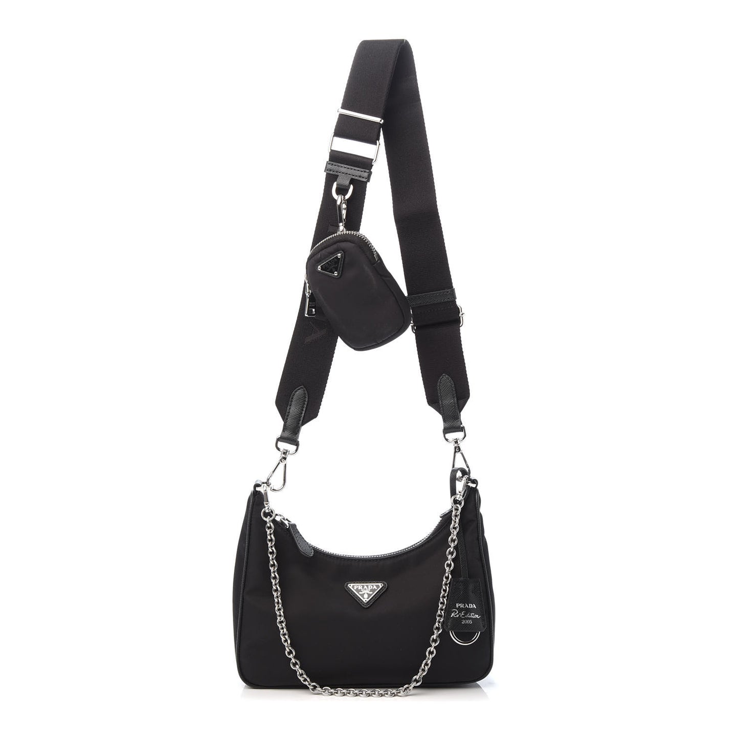 Nylon Re-Edition 2005 Shoulder Bag Black