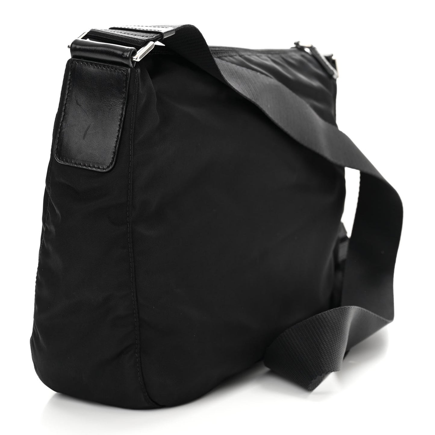 Tessuto Nylon Messenger Bag Black