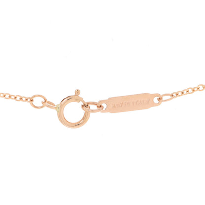 Tiffany 18K Rose Gold Diamond Paper Flowers Pendant Necklace 4 of 6