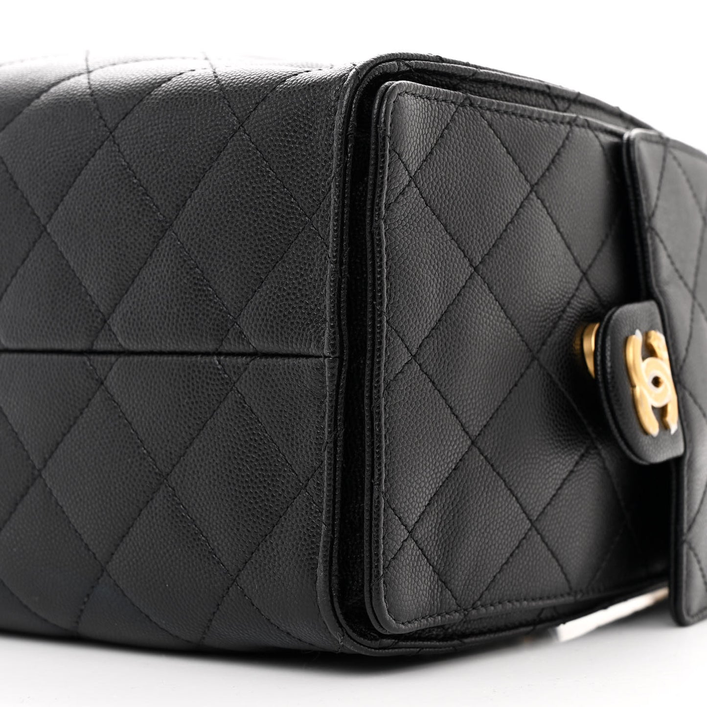 Caviar Quilted Small Chanel 25 Handbag Black