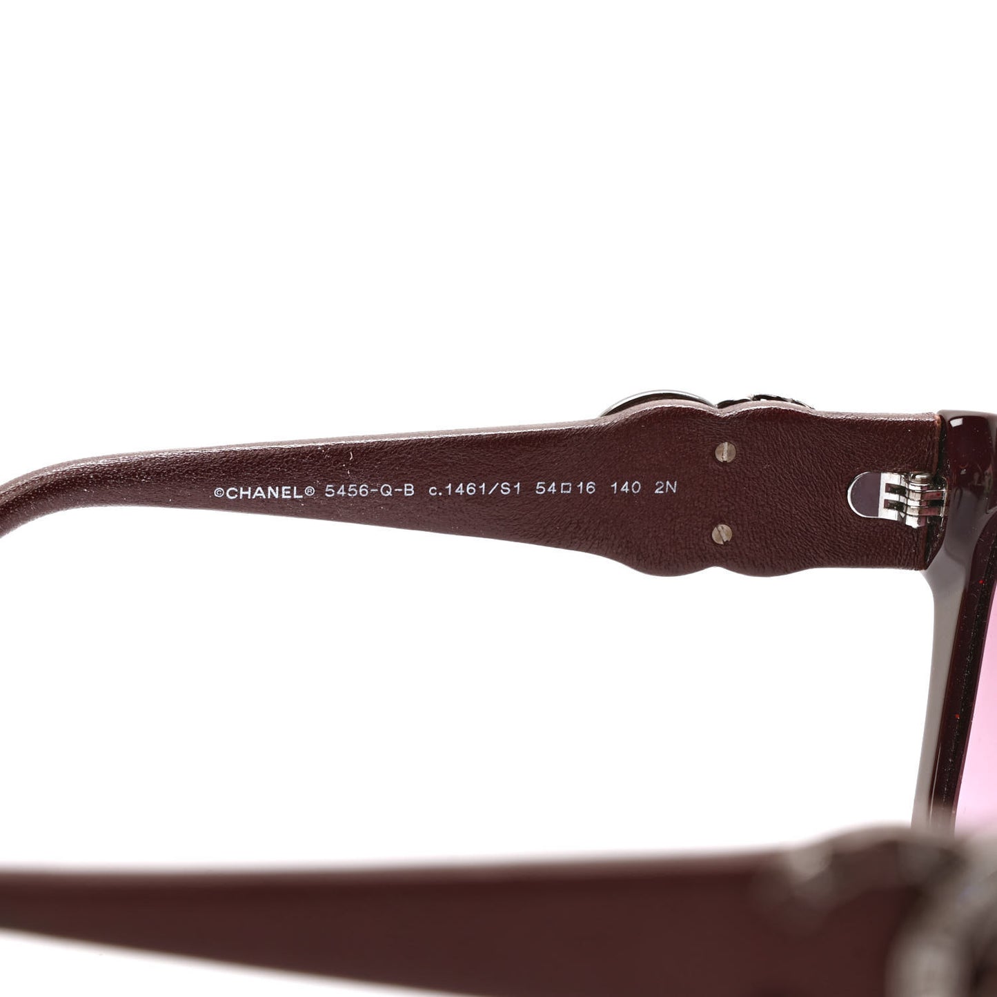 Acetate Square Cat Eye CC Sunglasses 5456-Q-B Red