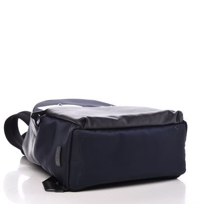 Fendi Nylon Vitello Century Dolce Monster Eyes Rounded Backpack Navy Blue 4 of 8