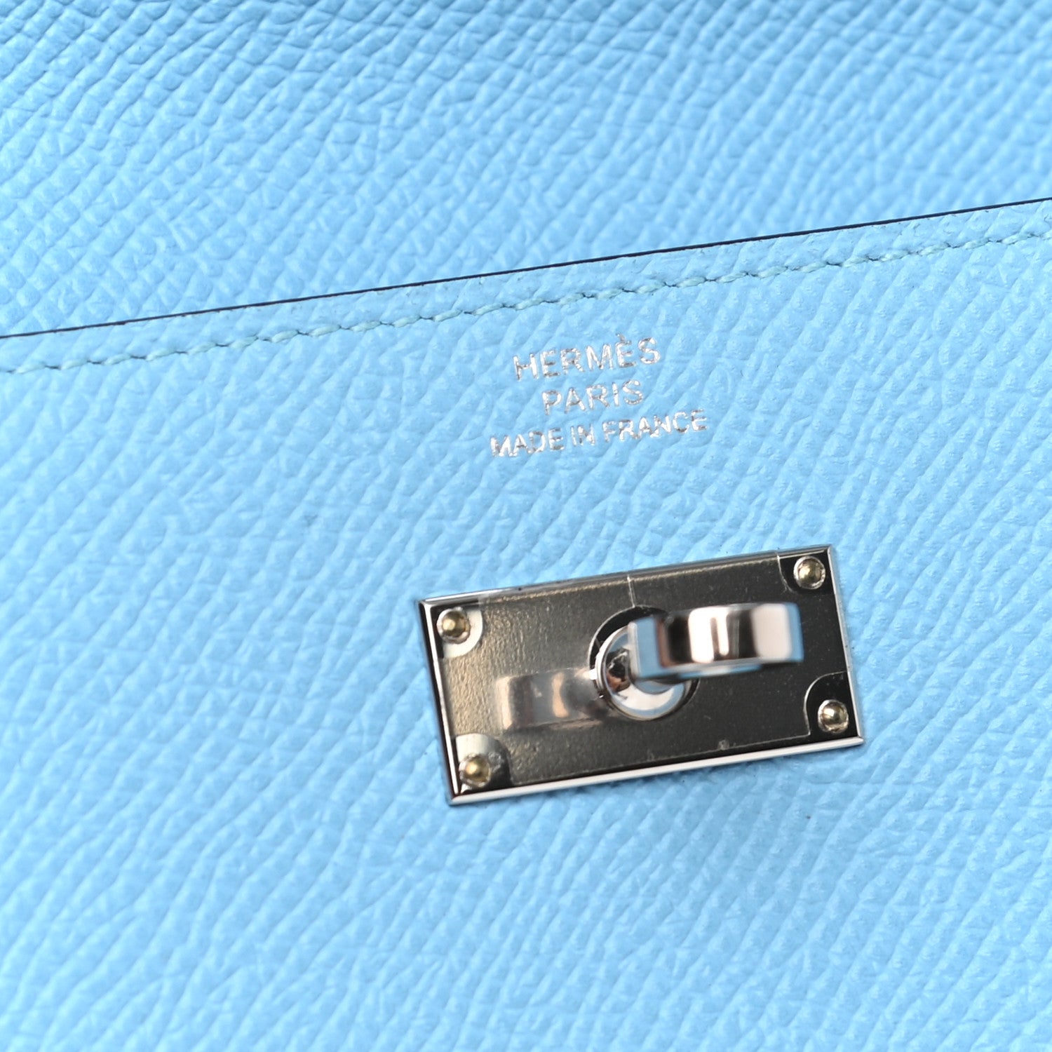 Hermes Epsom Kelly Longue Wallet Celeste 6 of 7