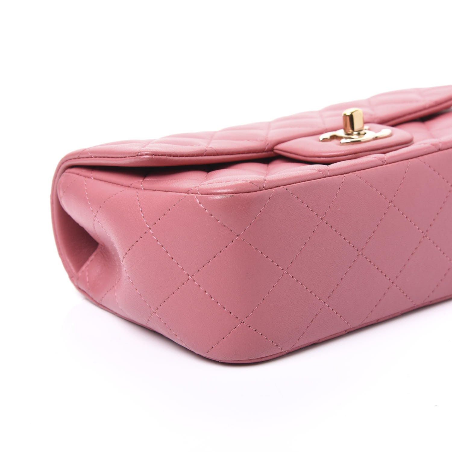 Chanel Lambskin Quilted Valentine Charms Mini Rectangular Flap Pink 5 of 10