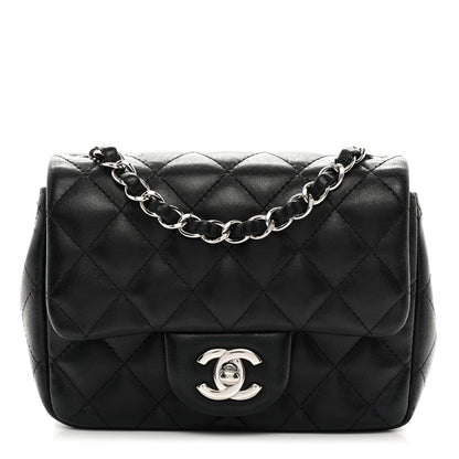 Chanel Lambskin Quilted Mini Square Flap Black 1 of 13