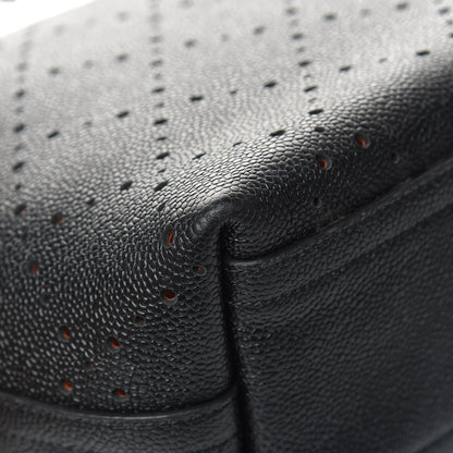 Chanel Perforated Grained Calfskin Large Shopping Tote Black 13 of 18
