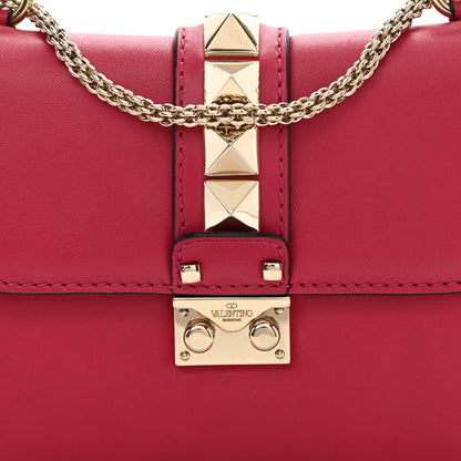 Valentino Garavani Vitello Small Glam Lock Rockstud Flap Cyclamin 8 of 8