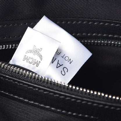 MCM Visetos Medium Klara Shoulder Bag Black 8 of 11