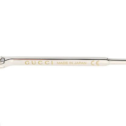 Gucci Metal Aviator Sunglasses GG0365S Silver Gold 6 of 8