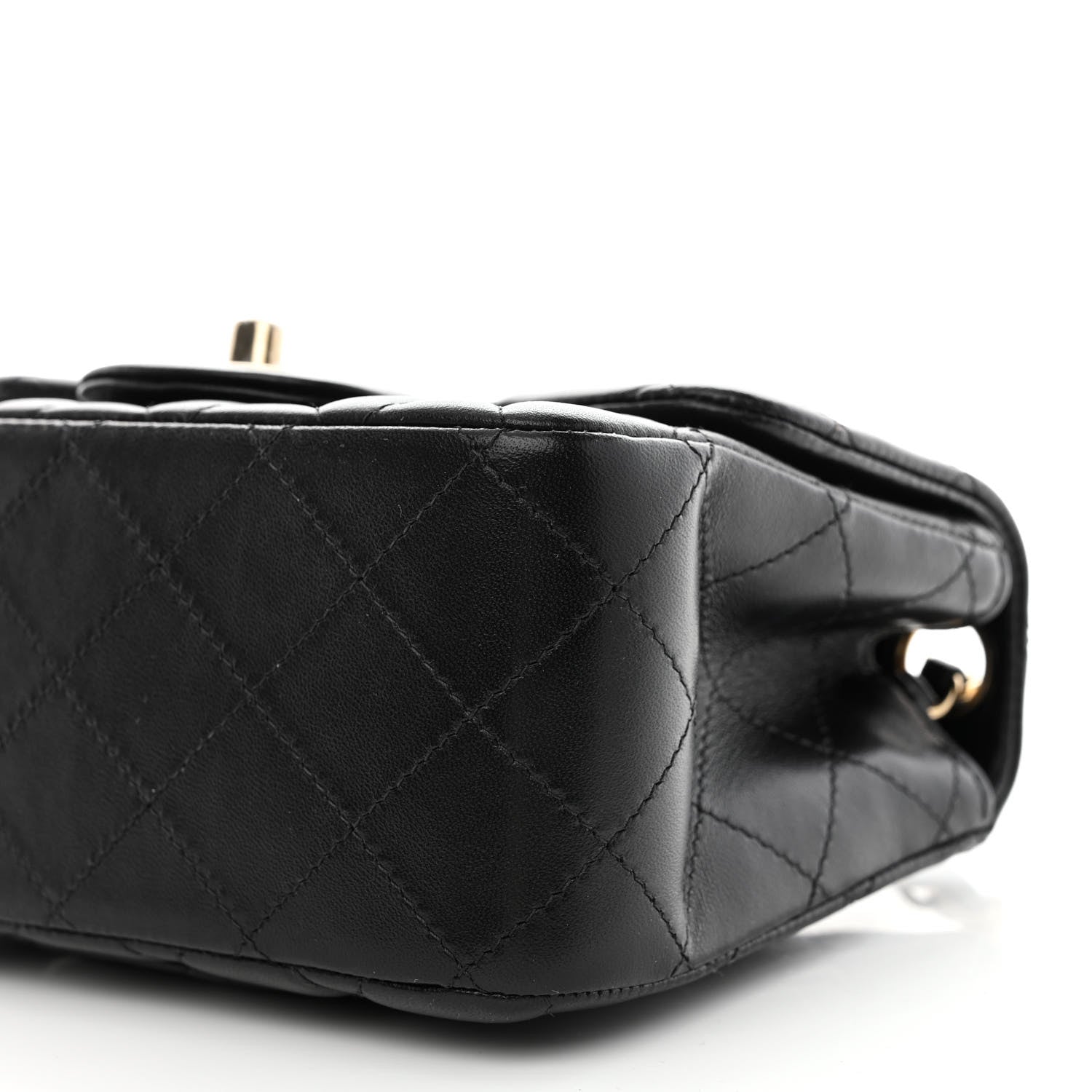 Chanel Lambskin Quilted Mini Square Flap Black 9 of 10