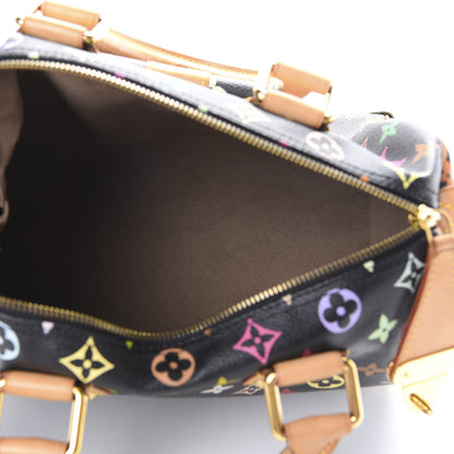 Louis Vuitton Monogram Multicolor Speedy 30 Black 4 of 15