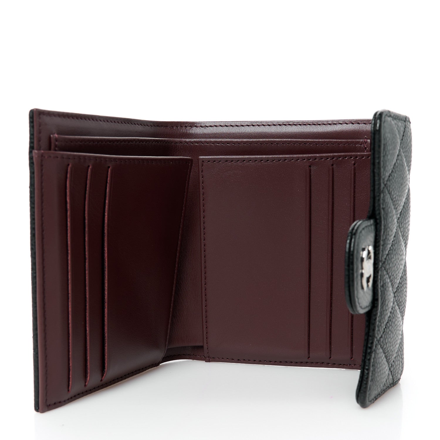 Chanel Caviar Quilted Compact Flap Wallet Black 6 of 11
