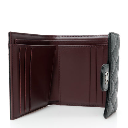 Chanel Caviar Quilted Compact Flap Wallet Black 6 of 11